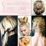 5 simple diy hairstyles for Spring Summer