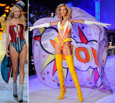 Anja Rubik Victoria s Secret 2011 Fashion Show outfits