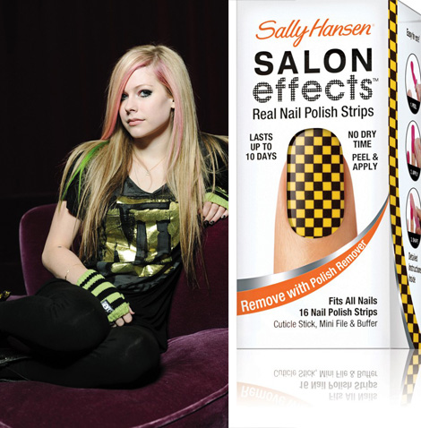 Avril Lavigne Sally Hansen Nail Polish strips Hear that