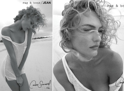 Candice Swanepoel On the beach Curly Hair
