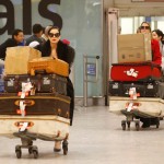 Dita Von Teese Travels Light. Not.