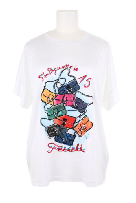 Fendi’s Baguette Bag Turns 15. Lagerfeld Designs Anniversary Tee