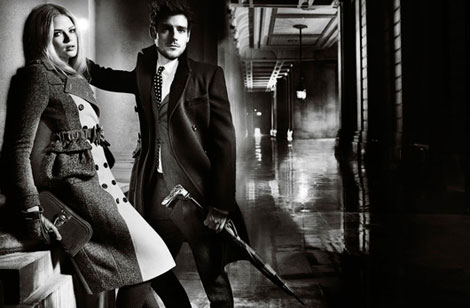 Gabriella Wilde Roo Panes Burberry Fall 2012 Campaign photographed by Mario Testino