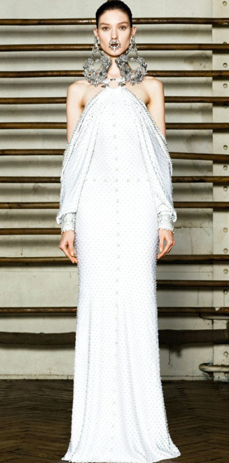 Givenchy Couture Spring 2012 white dress