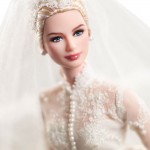 Grace Kelly Barbie doll bride detail
