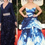 Helen Mirren Sarah Michelle Gellar blue dresses 2012 Golden Globes