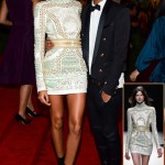 Models At Met Gala 2012: Joan Smalls Balmain Short White Dress