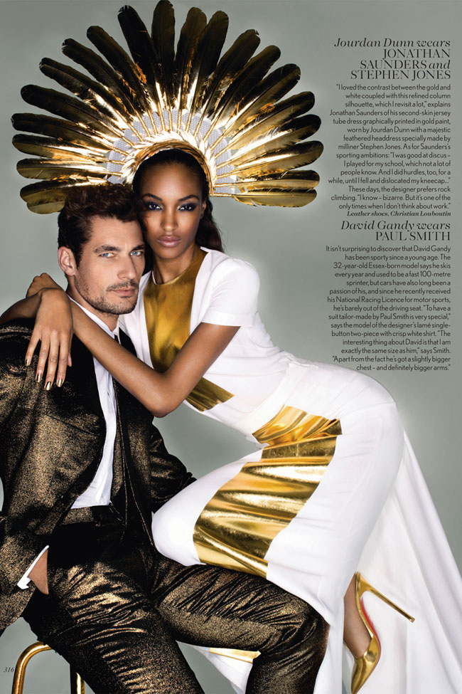 Jourdan Dunn David Ghandi outfits for the Olympics Closing Ceremony Vogue