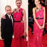 Models At Met Gala 2012: Karlie Kloss In Pink Jason Wu Dress