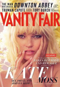 Kate Moss gorgeous Vanity Fair December 2012 cover