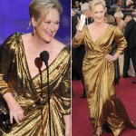 Meryl Streep In Lanvin Golden Dress For 2012 Oscars
