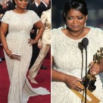Octavia Spencer In Tadashi Shoji White Dress For 2012 Oscars