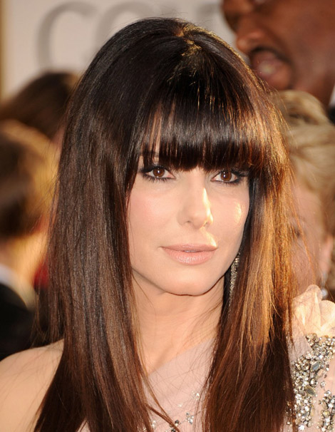 Sandra Bullock hair Golden Globes 2011