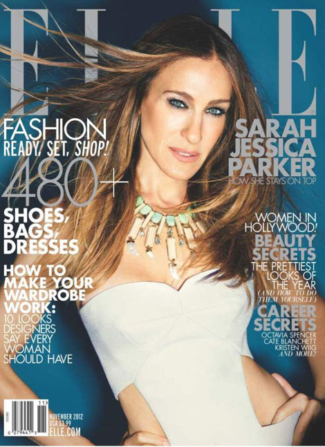 Sarah Jessica Parker Elle Magazine November 2012 cover