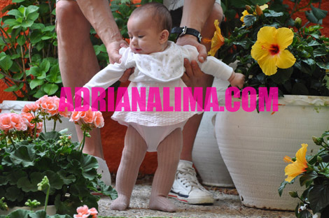 Adriana Lima Baby Girls