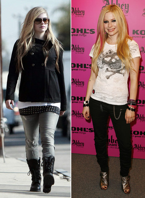 Avril Lavigne before after weight gain