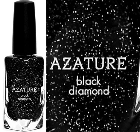 Shine Like Diamonds Nails With Azature Black Diamond Polish