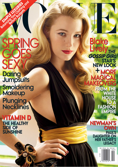 Blake Lively Vogue US February cover. As far as the explanation for giving 