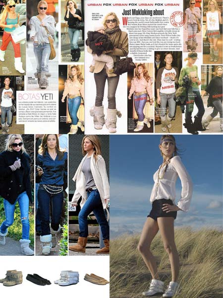 Celebrities Wearing Muks and Uggs Boots. I think I'm open minded to style 