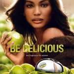 Chanel Iman DKNY Be Delicious Perfume Ad Campaign
