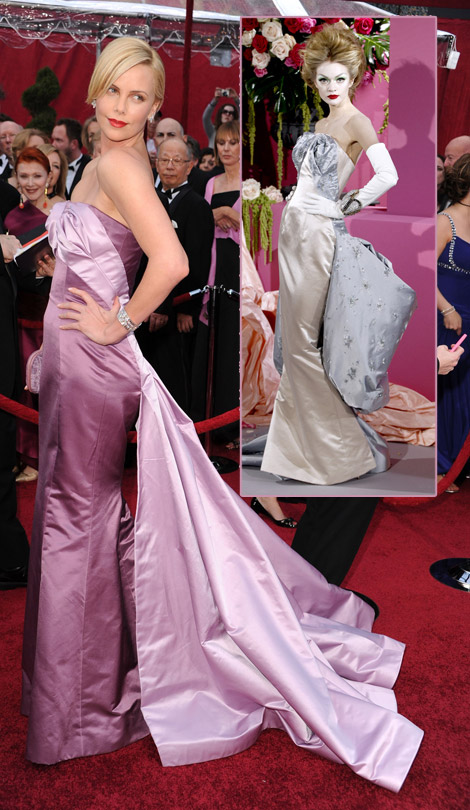 Charlize Theron Dior couture dress 2010 Oscars