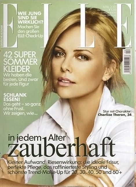 Charlize Theron’s Elle Germany April 2010