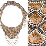 Copper Sequins Necklace By Suzanna Dai