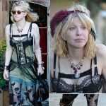 Courtney Love retro frilly outfit details