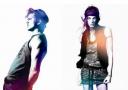 Daria Werbowy and Ashton Kutcher Electric Pepe Jeans