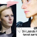 diy Lanvin inspired tassel earrings