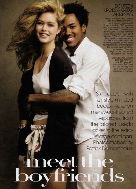 Doutzen Kroes boyfriend Greg Andrews Vogue May09