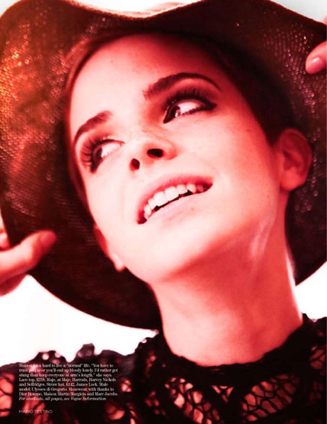 Emma Watson Vogue December 2010. We've read the stories a hundred times 