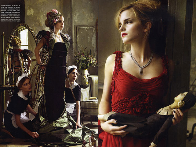 Emma Watson in Vogue Italia October 2008 photos