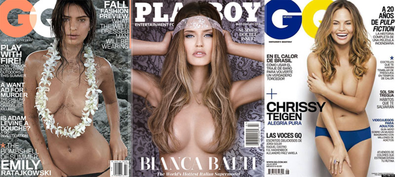 Men’s Magazines Summer Covers Go To Fashion Models