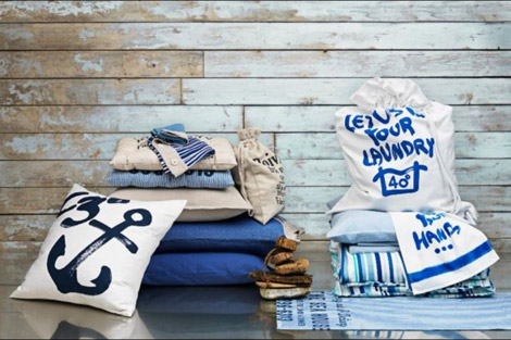H and M home decor navy