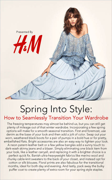 H and M Spring 2011 Freja Beha H and M Spring 2011 Freja Beha