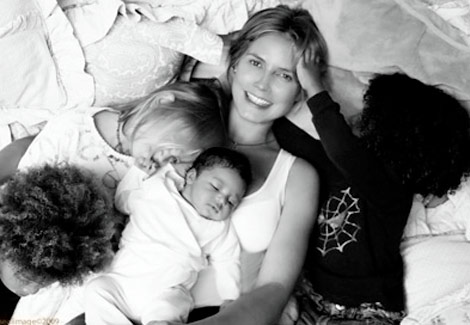heidi klum children pictures. Heidi Klum with children