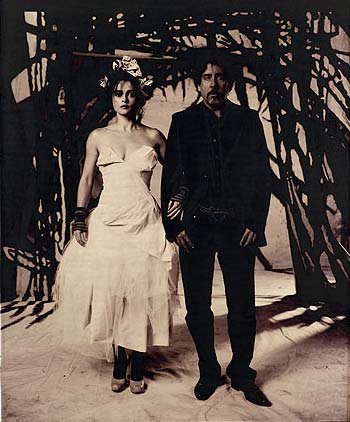 helena bonham carter dresses. Helena Bonham Carter and Tim