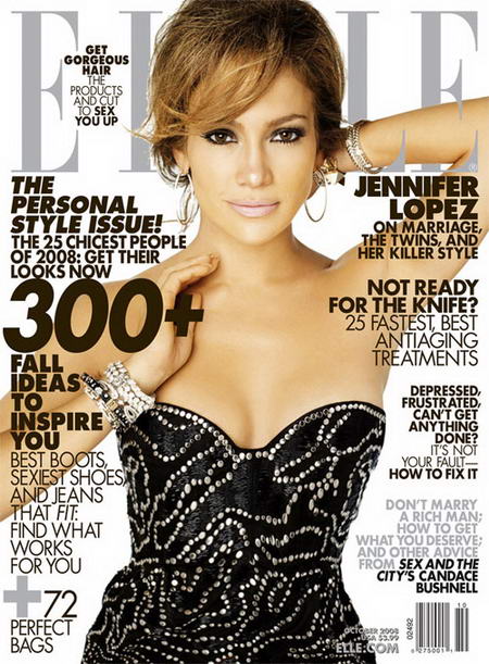 Jennifer Lopez Elle Magazine