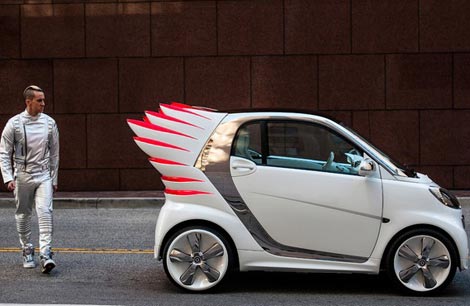 Jeremy Scott’s Winged Car: Smart ForJeremy