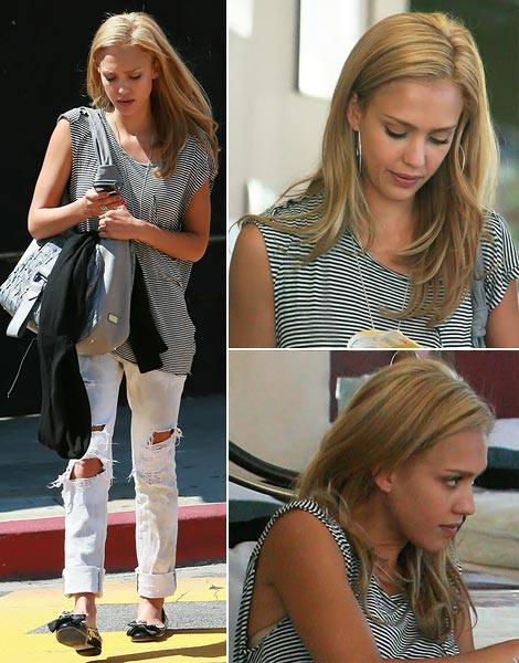 The virtue of hair extensions, Jessica Alba's new haircut looks too 