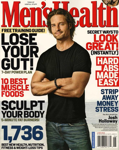 Covering June's 2010 Men's Health is our very own Lost Josh Holloway.