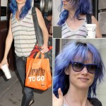 Juliette Lewis New Blue Hairdo