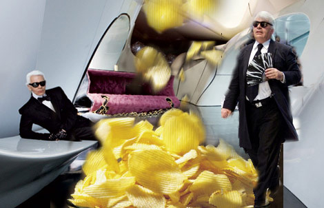 karl lagerfeld quotes. Karl Lagerfeld fat chips