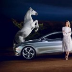 Karlie Kloss Mercedes Benz a horse Campaign