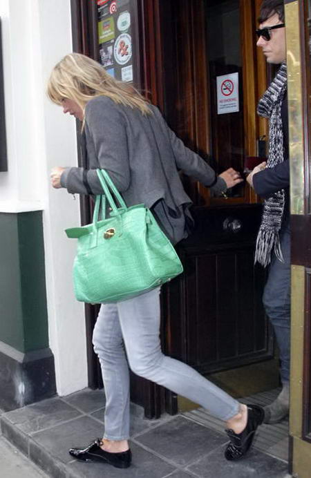 kate moss skinny. Kate Moss Green Mulberry