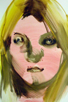 Kate Moss painting by Yuko