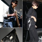 Katie Holmes New Obsession - Roger Vivier Mikado Flat Bag