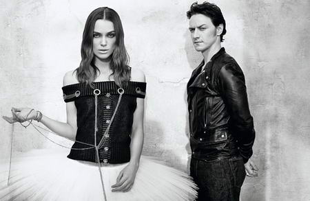 Keira Knightley and James McAvoy for W Magazine The fashion's upon them 