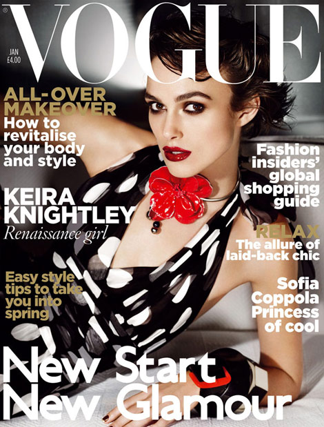 Keira Knightley Vogue UK January 2011 cover